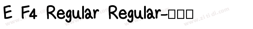 E F4 Regular Regular字体转换